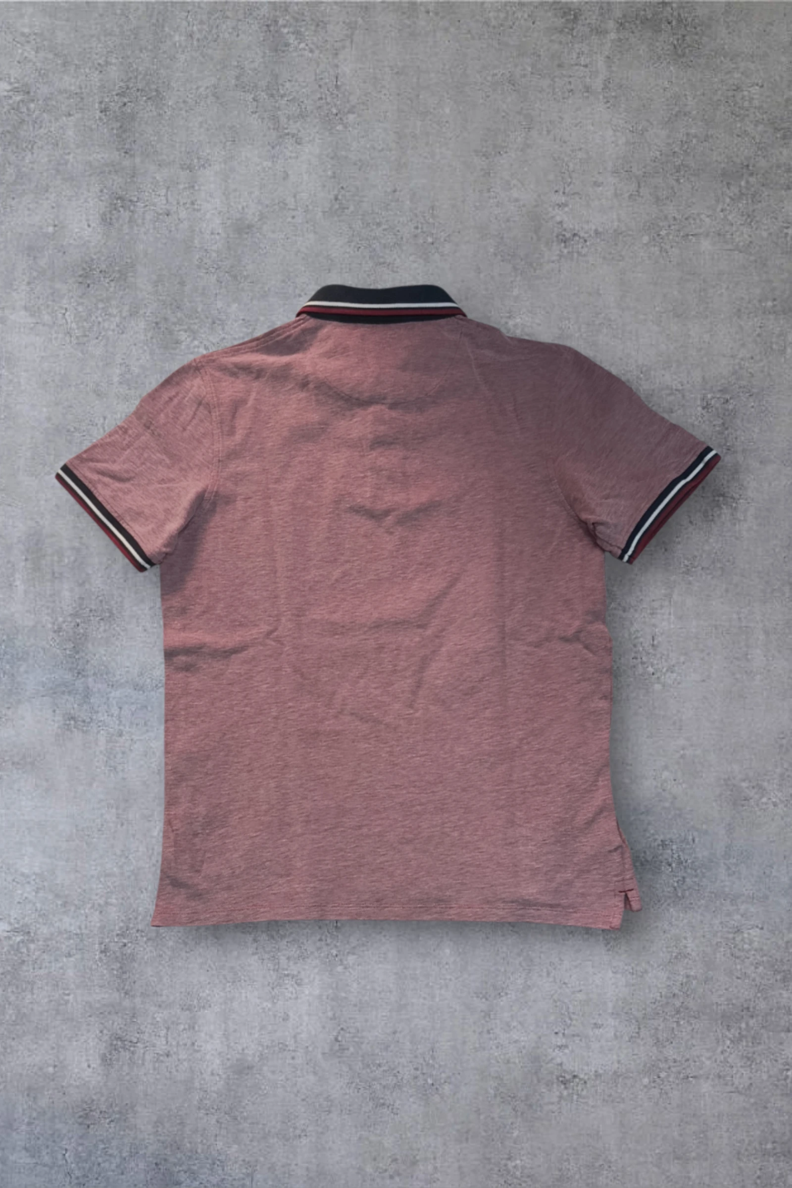 | Polo Jack & Jones Homem | Cor Rosa Mesclada | Gola Tipping Marinho Vintage | Tamanho M | – photo 10